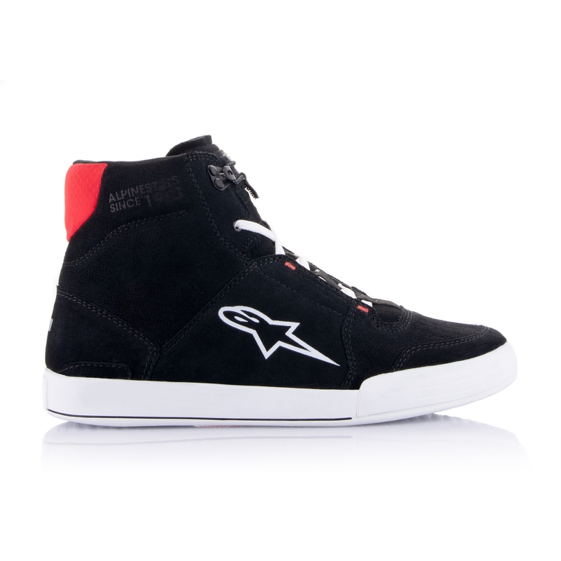Alpinestars Chroom Zwart, Wit en Rood Motorlaarzen