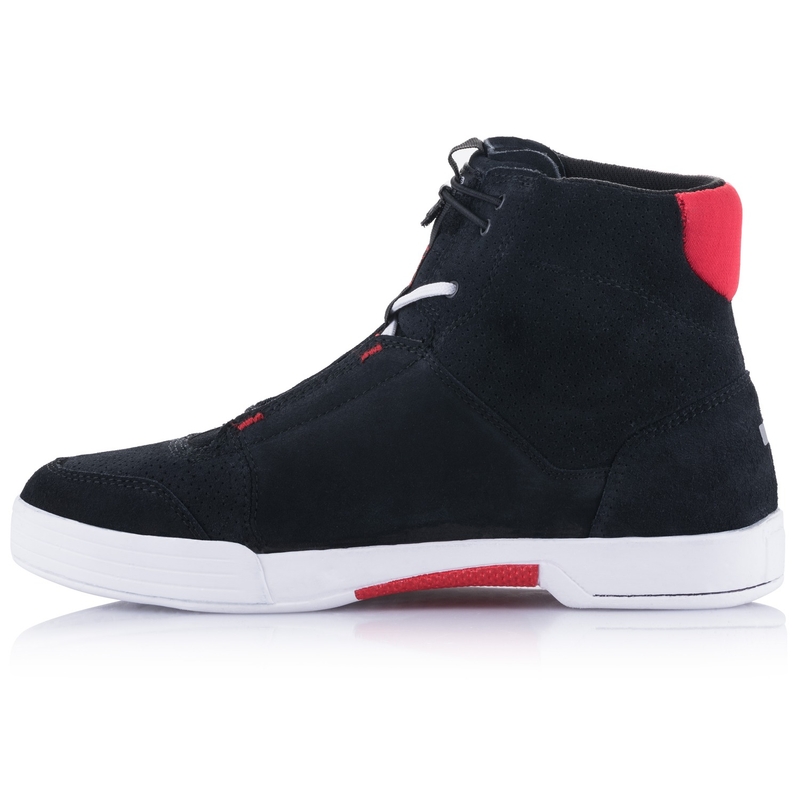 Alpinestars Chroom Zwart, Wit en Rood Motorlaarzen