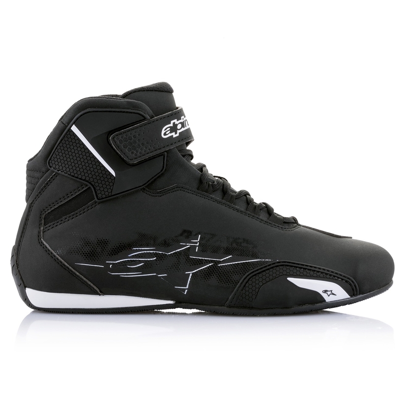 Alpinestars Sector zwart-witte motorlaarzen