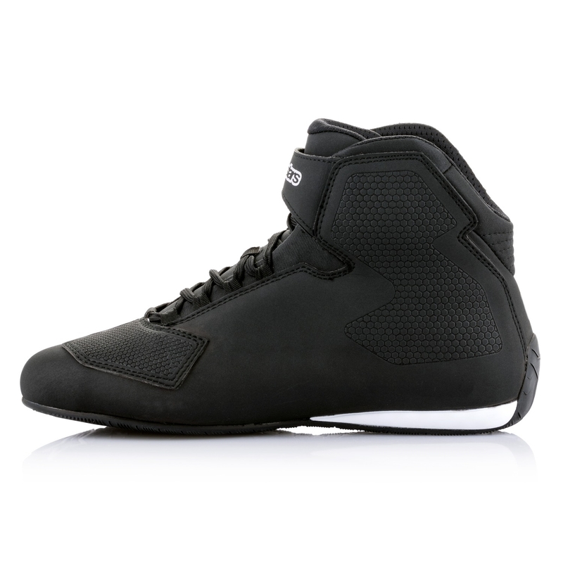Alpinestars Sector zwart-wit-fluorode motorlaarzen