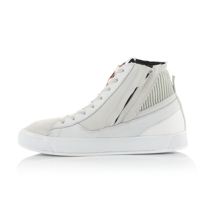 Alpinestars Stated motorlaarzen wit en grijs