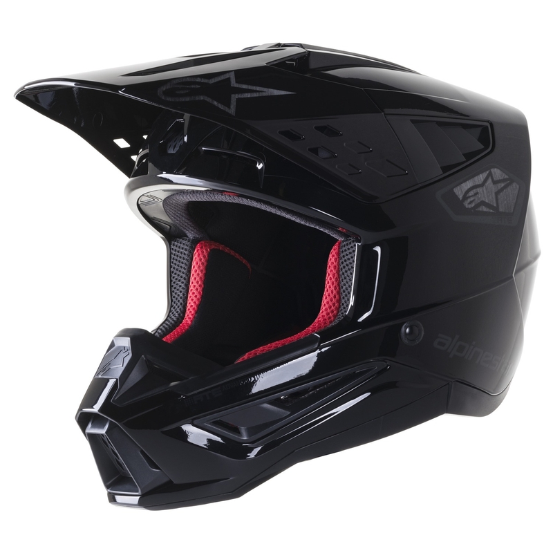 Alpinestars S-M5 Scout motorcrosshelm zwart en zilver