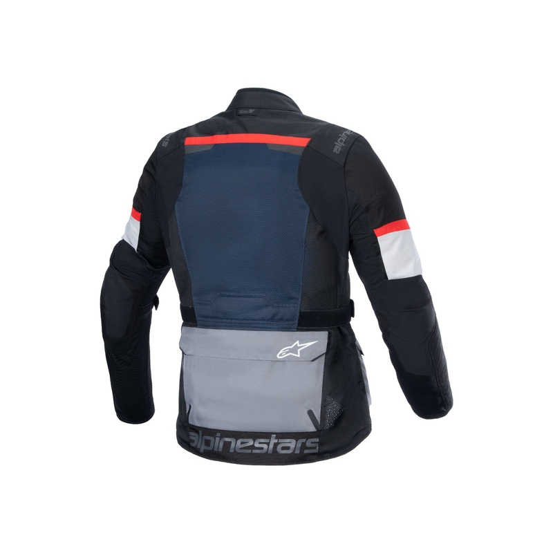 Alpinestars Andes Drystar motorjack donkerblauw-zwart-lichtgrijs