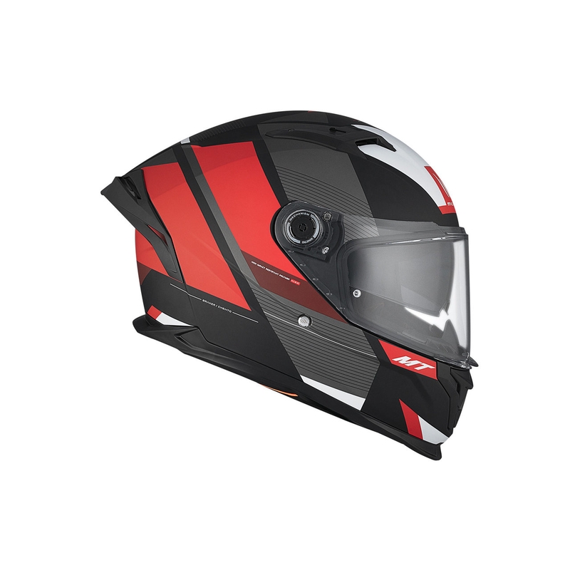 MT BRAKER SV Chento B5 integraal motorhelm mat zwart-grijs-rood