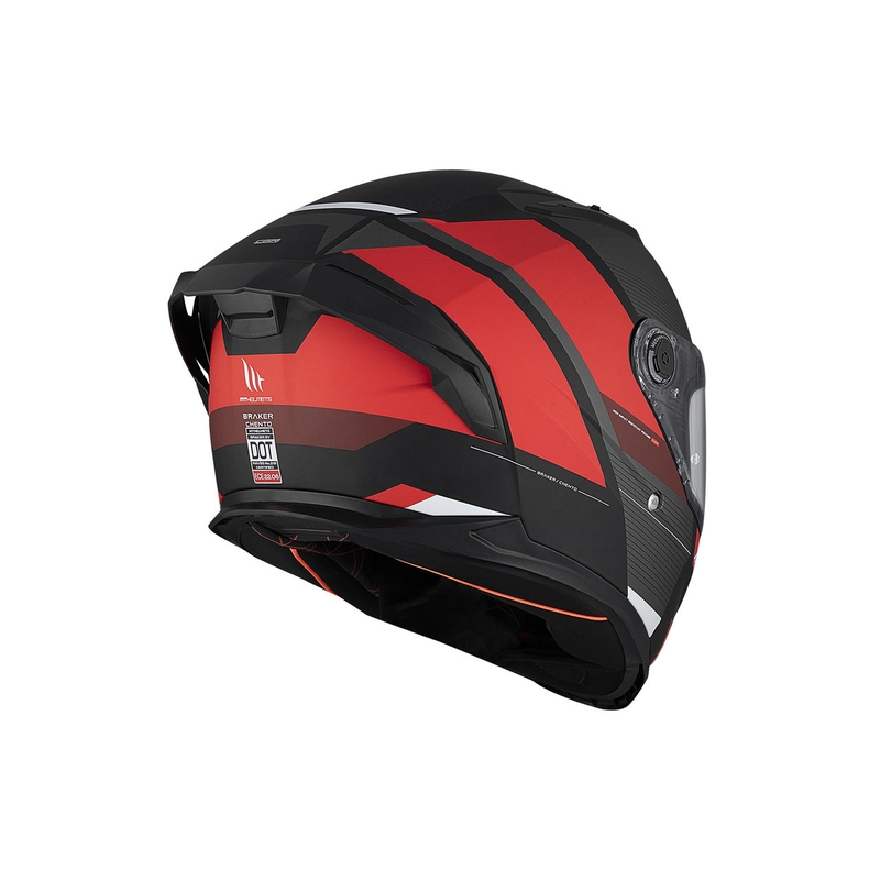 MT BRAKER SV Chento B5 integraal motorhelm mat zwart-grijs-rood