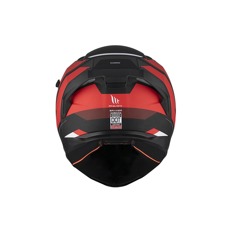MT BRAKER SV Chento B5 integraal motorhelm mat zwart-grijs-rood
