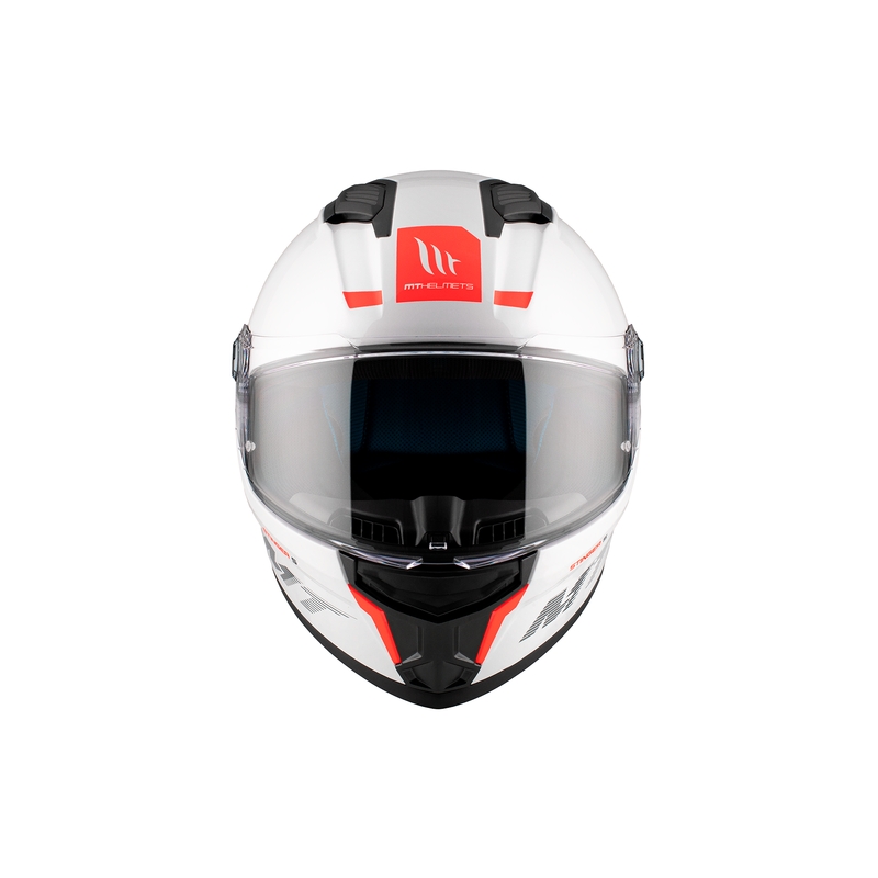 MT Stinger 2 Solid Gloss White integraal motorhelm