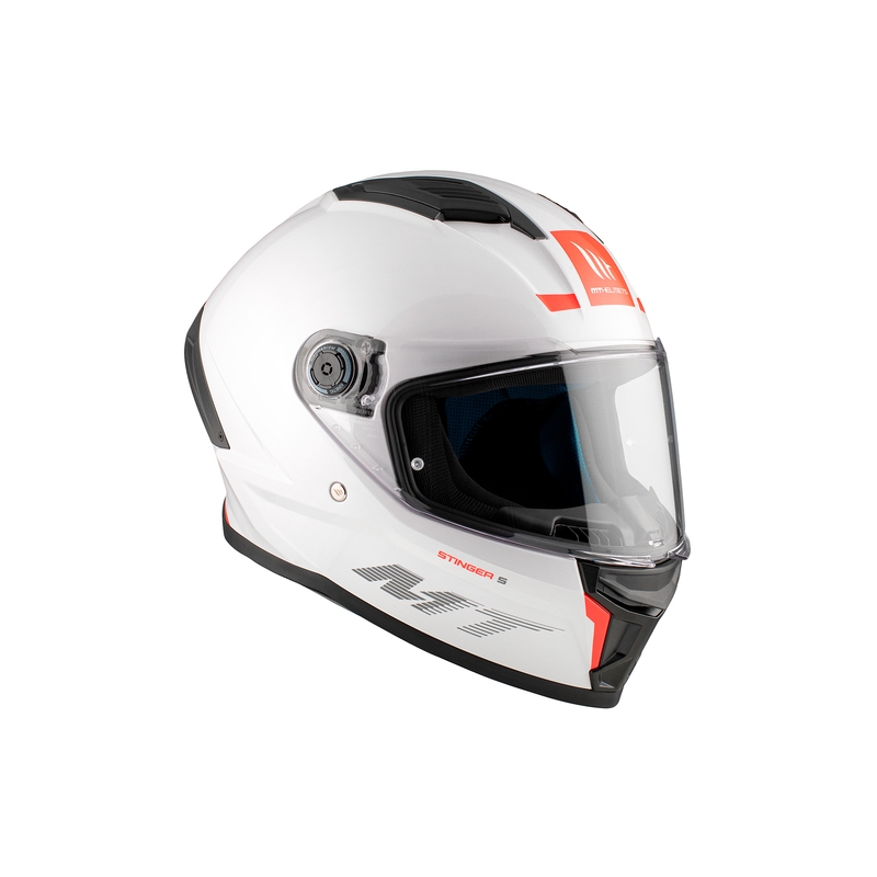 MT Stinger 2 Solid Gloss White integraal motorhelm