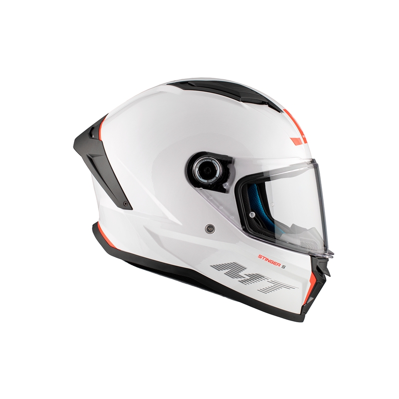 MT Stinger 2 Solid Gloss White integraal motorhelm