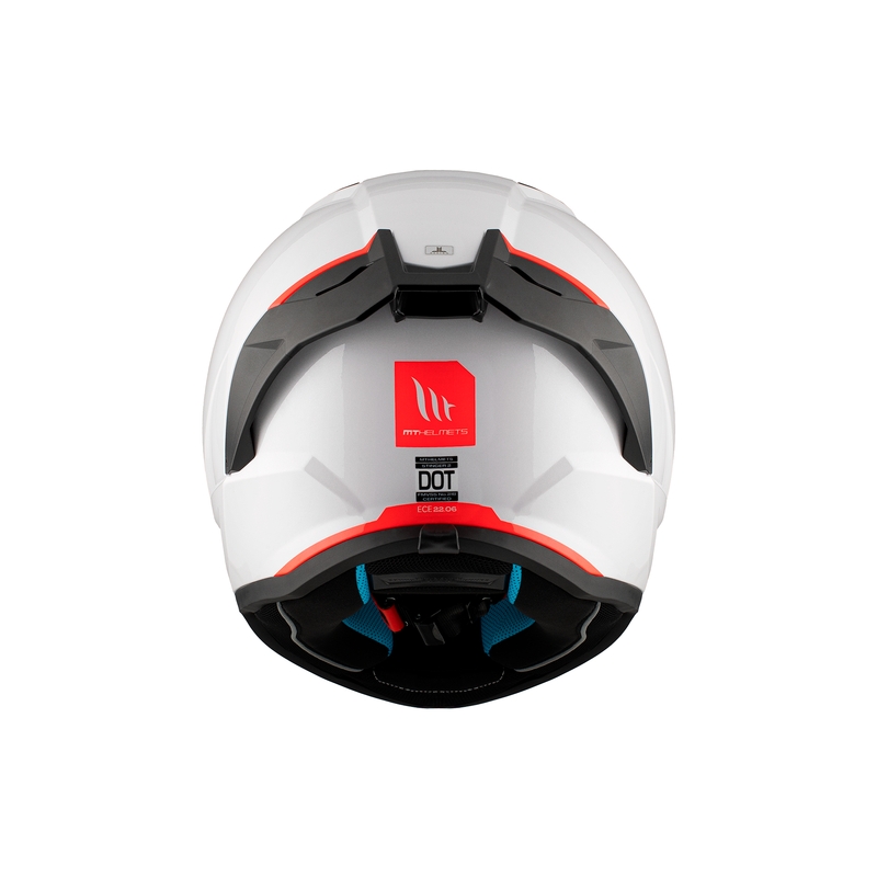 MT Stinger 2 Solid Gloss White integraal motorhelm