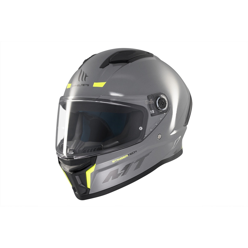 MT Stinger 2 Solid Gloss Grey Integral Motorhelm