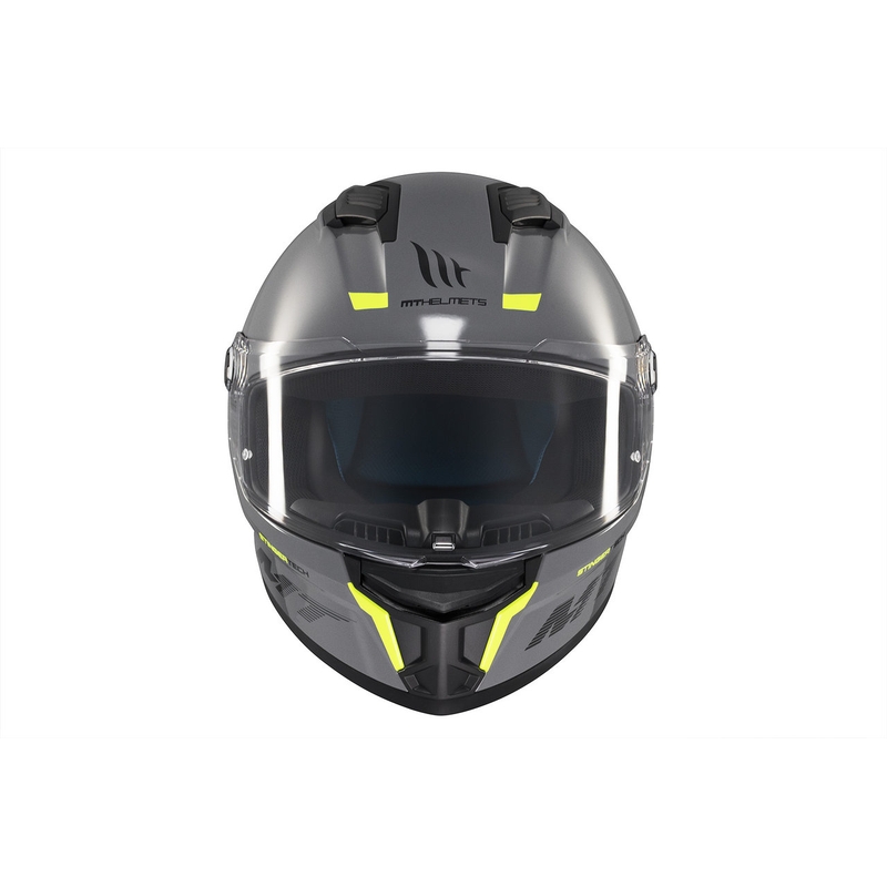MT Stinger 2 Solid Gloss Grey Integral Motorhelm
