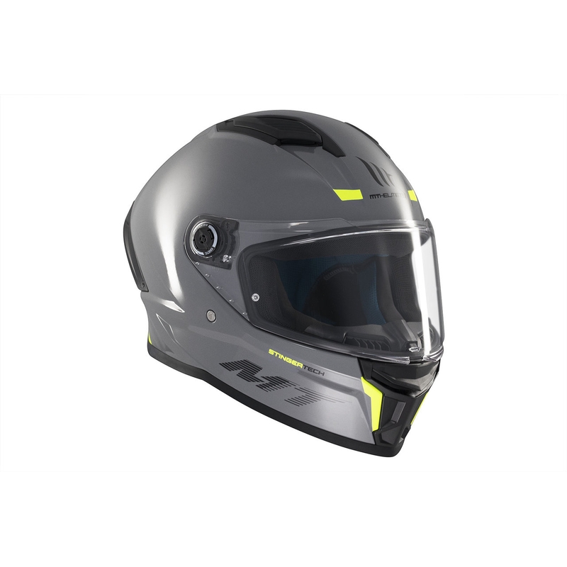 MT Stinger 2 Solid Gloss Grey Integral Motorhelm