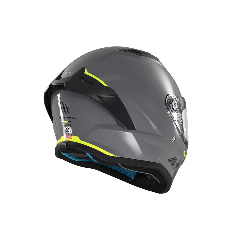 MT Stinger 2 Solid Gloss Grey Integral Motorhelm