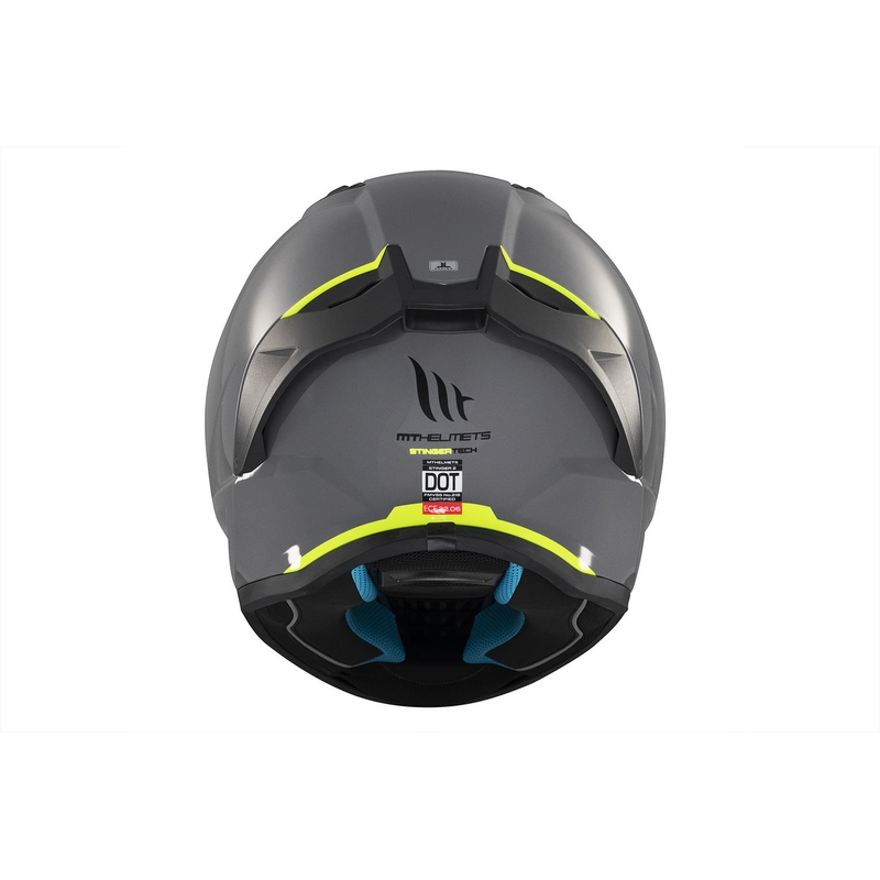MT Stinger 2 Solid Gloss Grey Integral Motorhelm