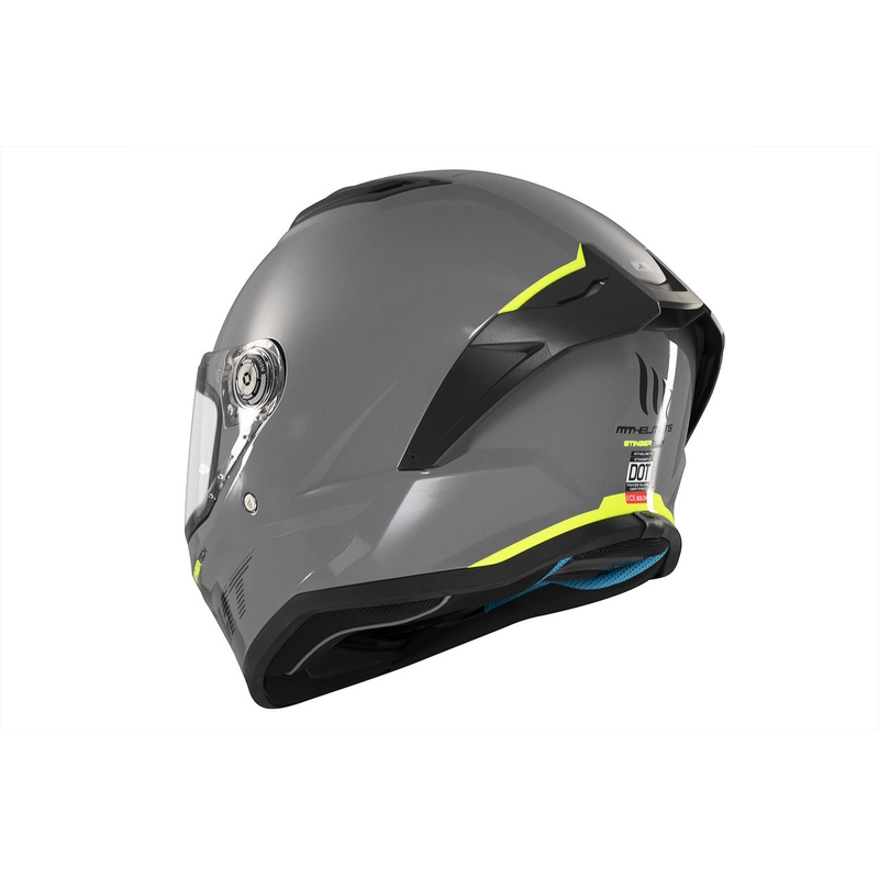 MT Stinger 2 Solid Gloss Grey Integral Motorhelm