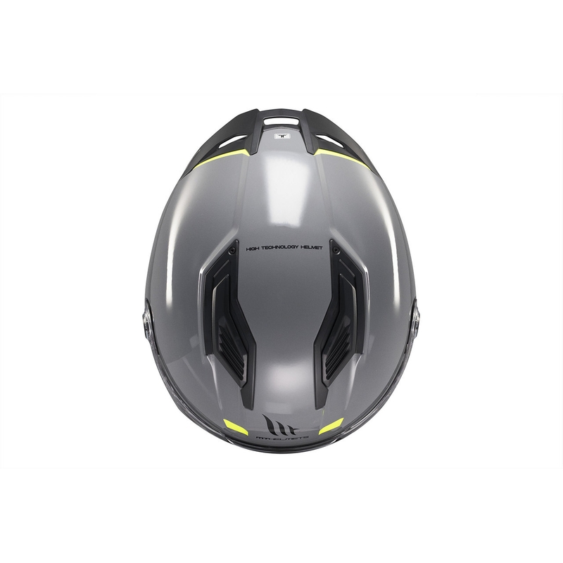 MT Stinger 2 Solid Gloss Grey Integral Motorhelm