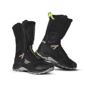 Motorlaarzen SEVENTY DEGREES SD-BA6 Stelvio High zwart-zand-fluo geel