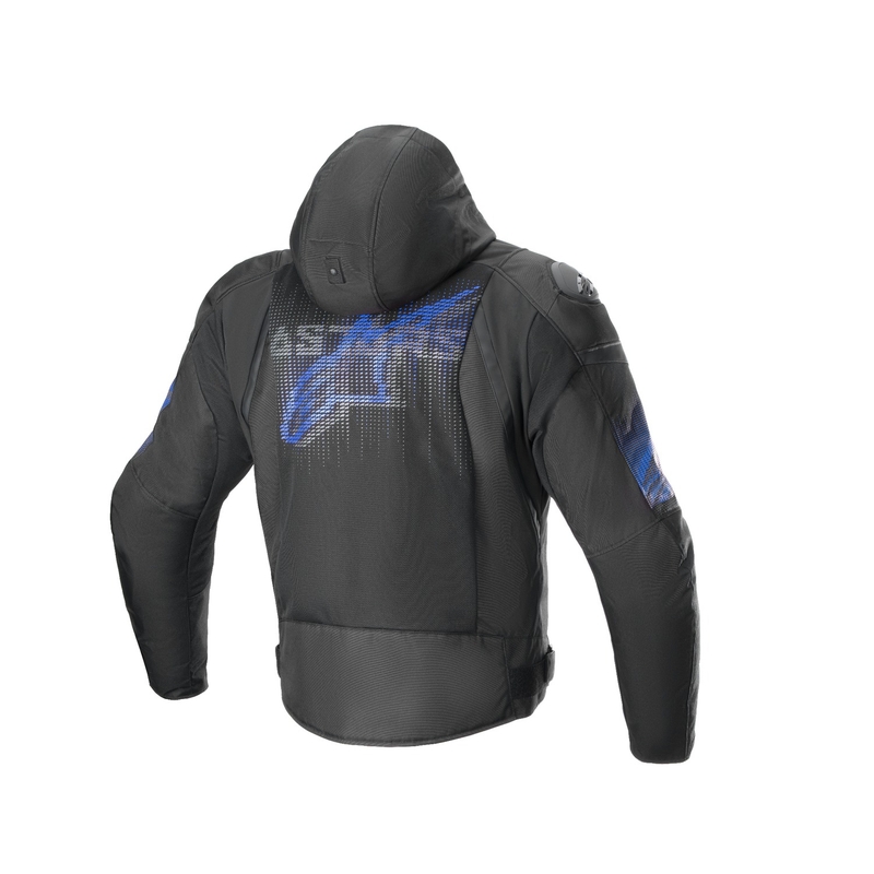 Alpinestars Zaca Air Venom Waterdicht Zwart/Fluoblauw Motorjack