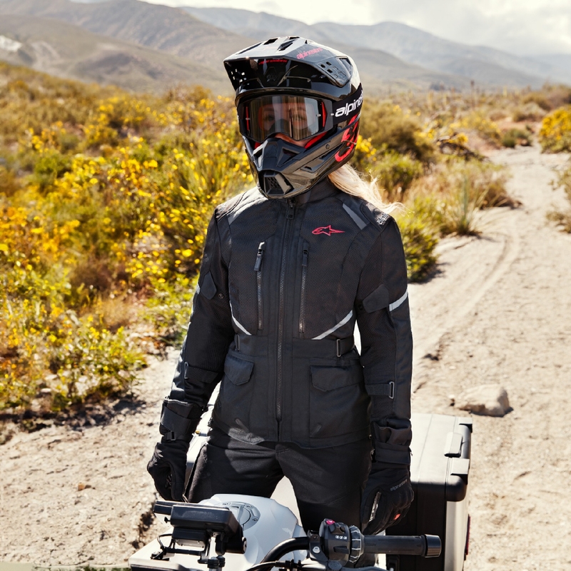 Alpinestars Stella Andes Air Drystar Dames Motorjack Zwart