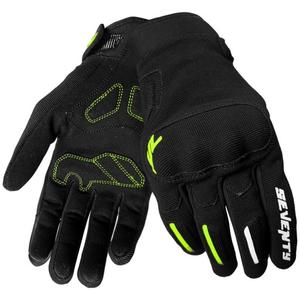 Dames motorhandschoenen Seventy Degrees SD-C42 Asfalt zwart-fluo geel