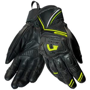 Motorhandschoenen Seventy Degrees SD-N30 Mugello zwart-fluo geel