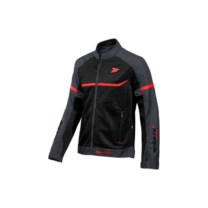 SEVENTY DEGREES SD-JR30.1 Mojave zwart met rode motorjas