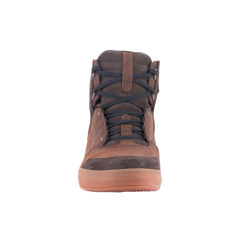 Alpinestars Chrome Crafted Drystar Bruin Rubber Motorfiets Laarzen