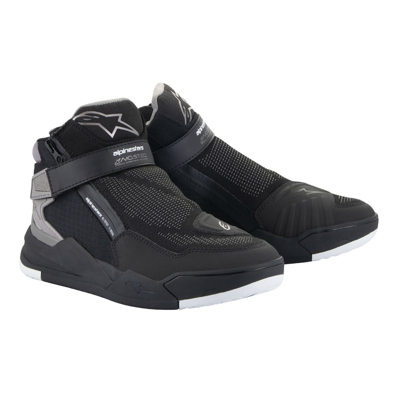 Alpinestars Speedflight Street zwart met grijze motorlaarzen