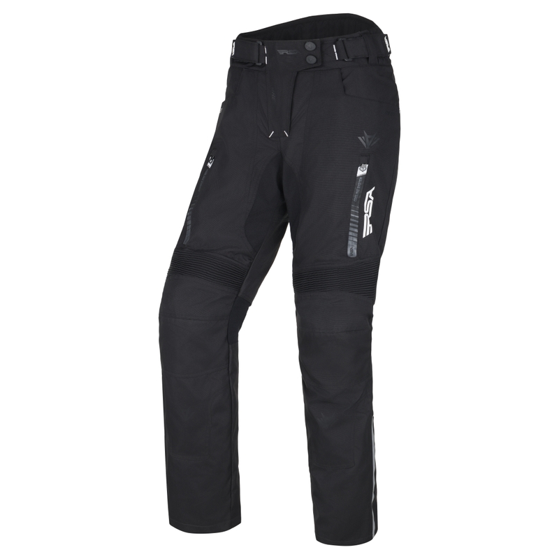 Dames motorbroek RSA Greby 2 zwart/wit - kwaliteit II