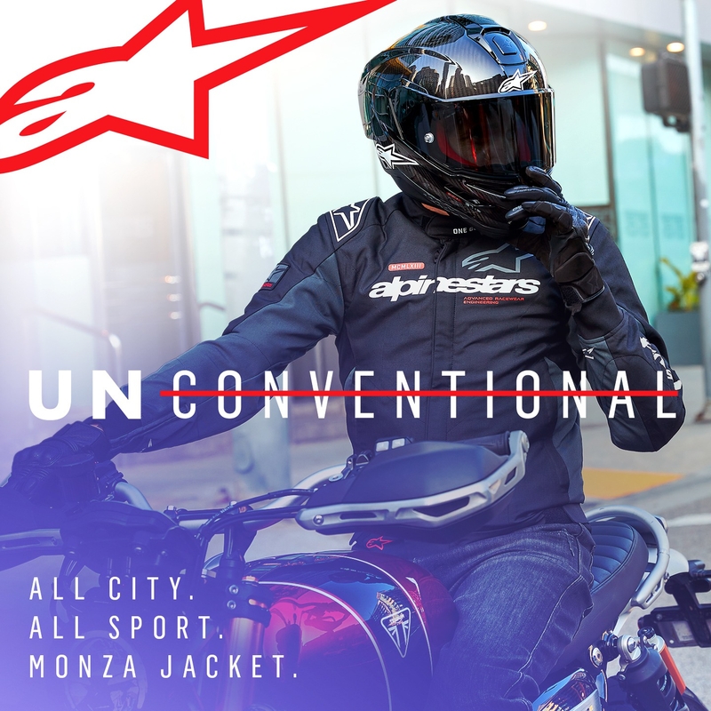 Alpinestars Monza Sport Zwart-Grijs-Rood-Wit Motorjack