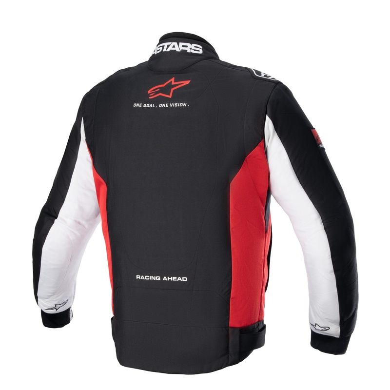 Alpinestars Monza Sport zwart, rood en wit motorjack