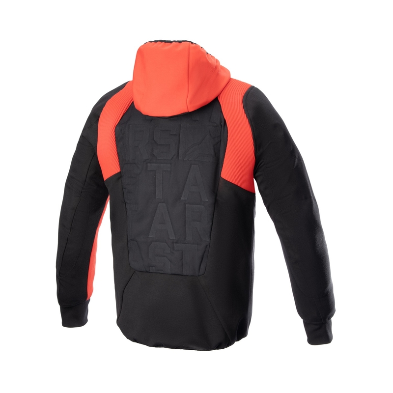 Alpinestars MO.ST.EQ Hybride motorsweatshirt zwart-rood
