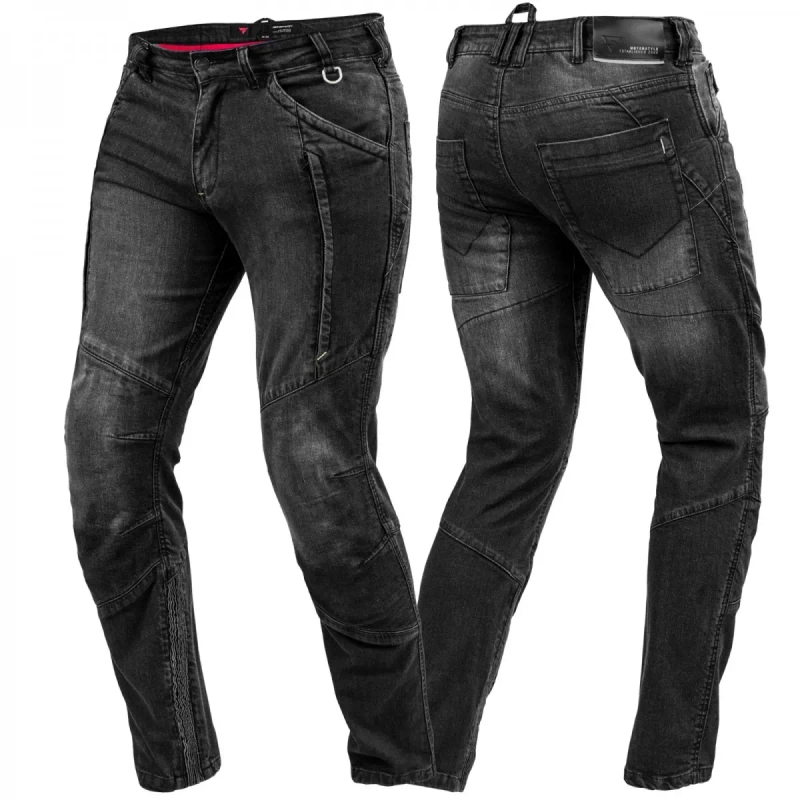 Shima Ghost Zwarte Motorfiets Jeans