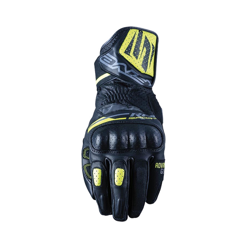 Motorhandschoenen FIVE RFX Sport zwart-fluogeel
