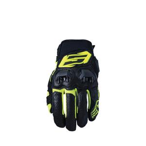 Motorhandschoenen FIVE SF3 zwart-fluogeel