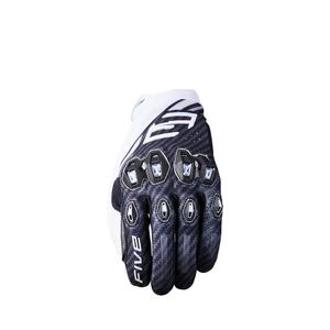 Motorhandschoenen FIVE Stunt Evo2 fibre zwart/wit