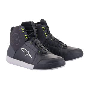 Alpinestars Chrome Drystar Zwart-Grijs-Fluo Geel Motorfiets Laarzen