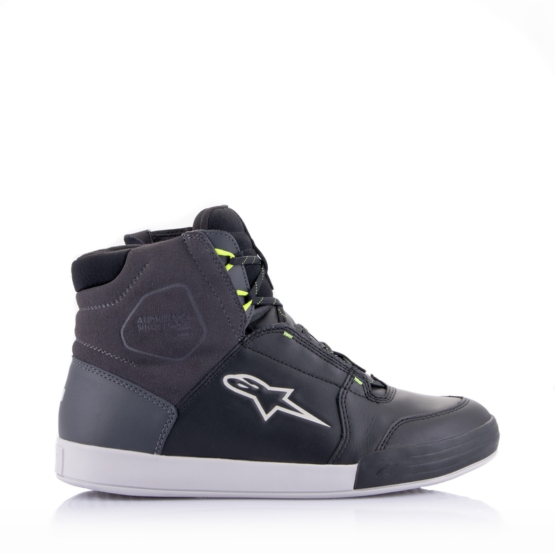 Alpinestars Chrome Drystar Zwart-Grijs-Fluo Geel Motorfiets Laarzen