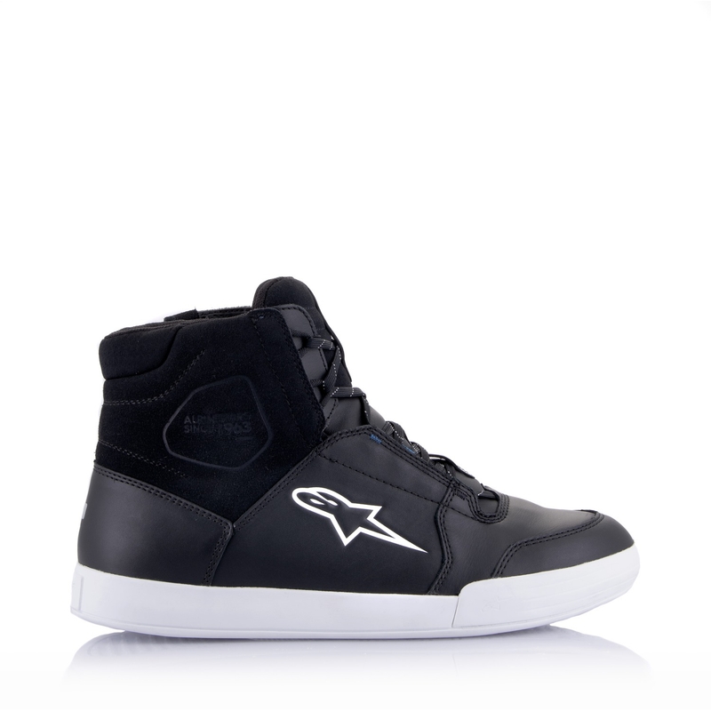 Alpinestars Chrome Drystar zwart, wit en blauw motorlaarzen