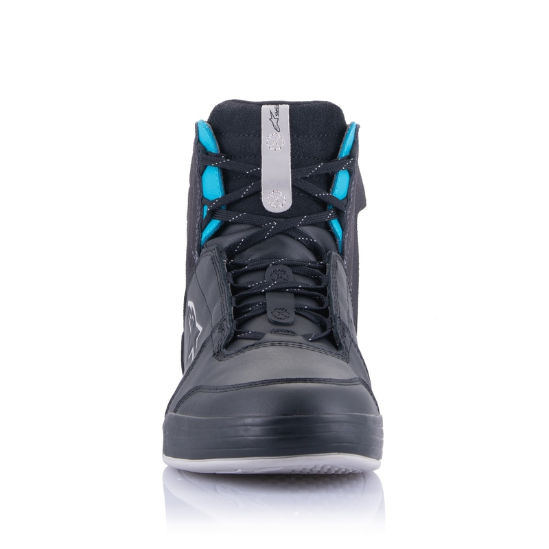 Alpinestars Stella Chrome Drystar Dames Motorfietslaarzen Zwart Grijs Blauw
