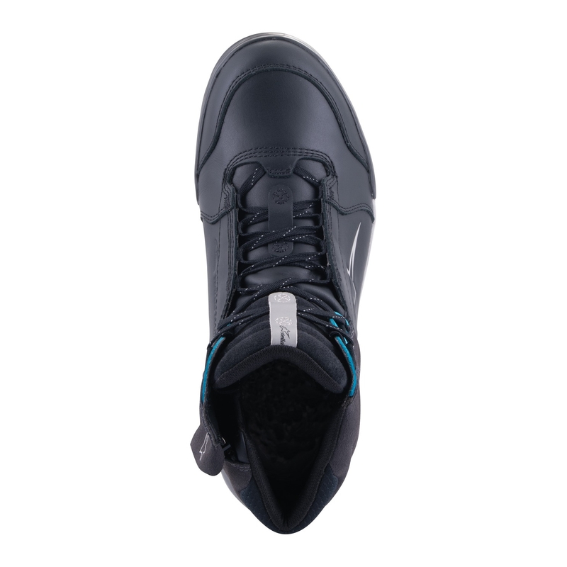 Alpinestars Stella Chrome Drystar Dames Motorfietslaarzen Zwart Grijs Blauw