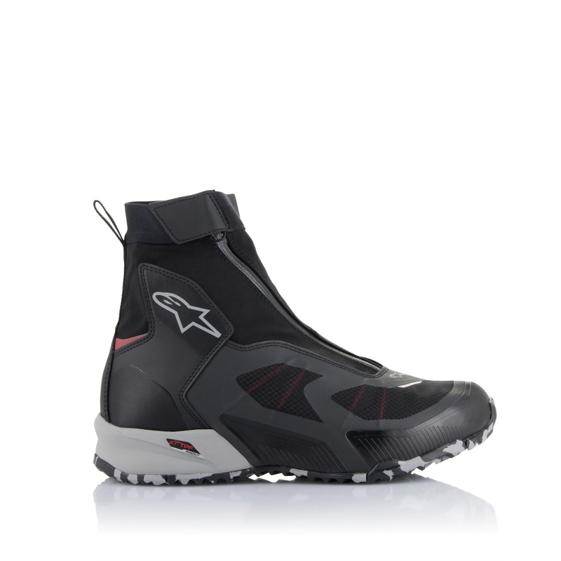Alpinestars CR-8 Gore-Tex zwart-grijs-rood motorfietslaarzen