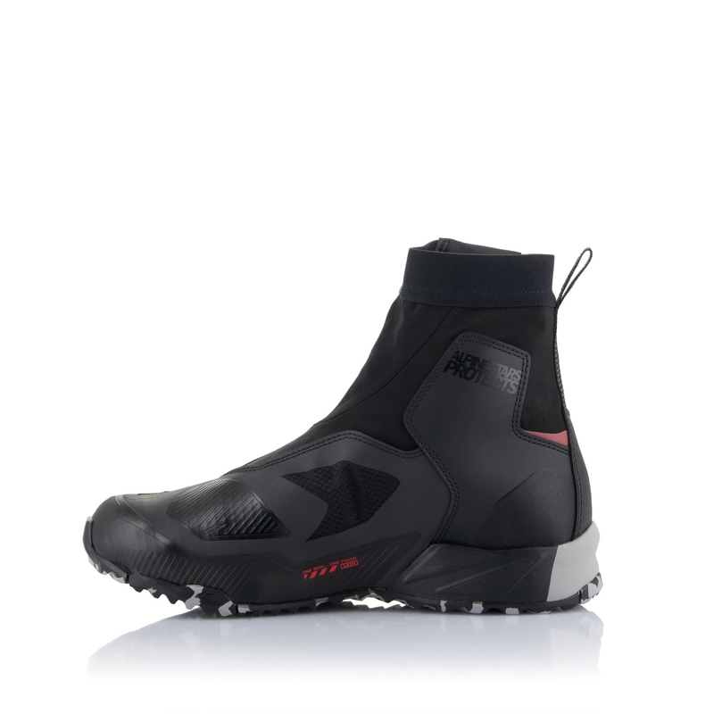 Alpinestars CR-8 Gore-Tex zwart-grijs-rood motorfietslaarzen