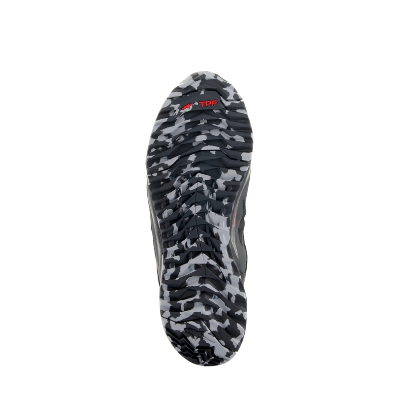Alpinestars CR-8 Gore-Tex zwart-grijs-rood motorfietslaarzen