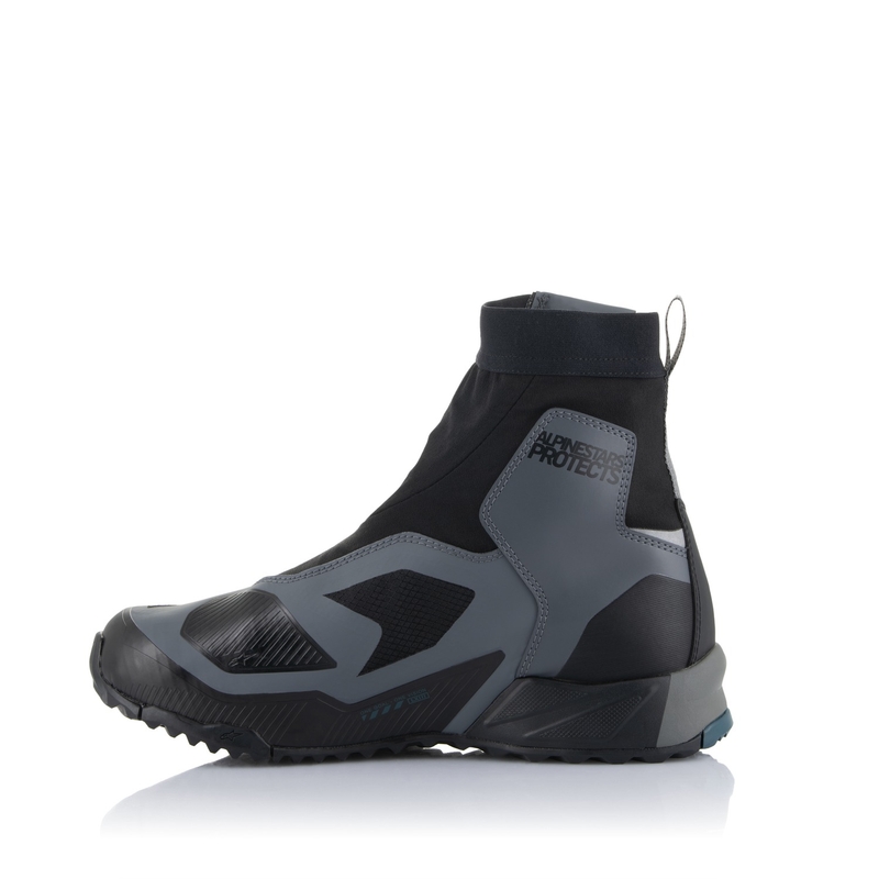 Alpinestars CR-8 Gore-Tex zwart-grijs-blauw motorfietslaarzen