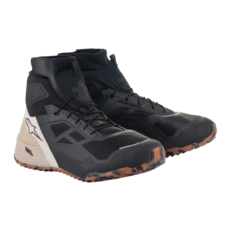 Alpinestars CR-1 zwart en lichtbruine motorlaarzen