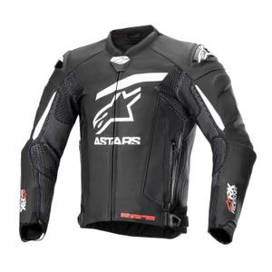 Alpinestars GP Plus R 4 Rideknit zwart-wit leren motorjack