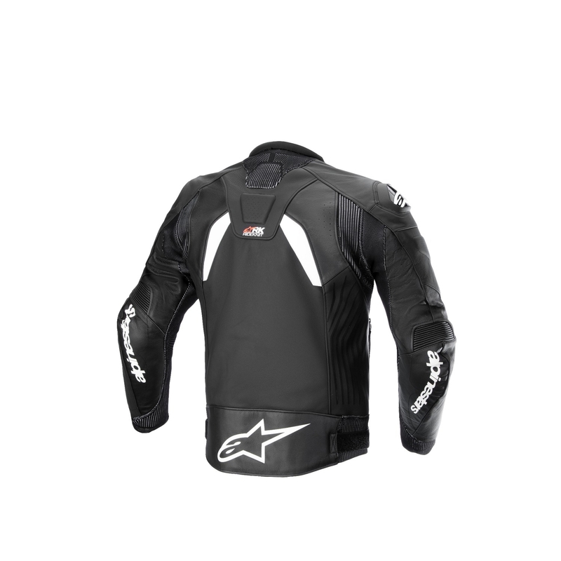 Alpinestars GP Plus R 4 Rideknit zwart-wit leren motorjack