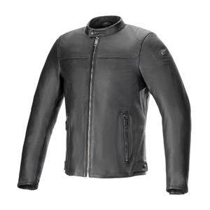 Alpinestars Blacktrack zwart leren motorjack